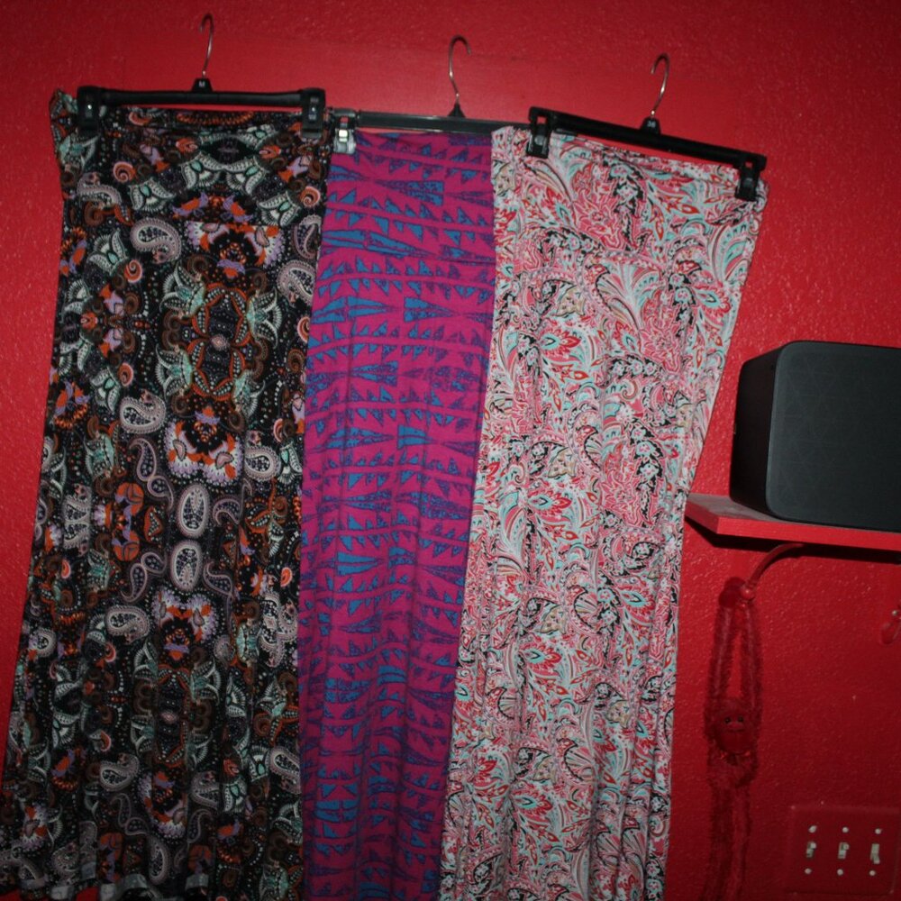 SET of 3 Small LuLaRoe Maxi Skirts
